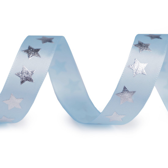 Christmas satin ribbon stars width 20 mm - Red (1 Meter) Christmas satin ribbon stars width 20 mm - Red (1 Meter)