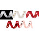Christmas satin ribbon stars width 20 mm - Red (1 Meter) Christmas satin ribbon stars width 20 mm - Red (1 Meter)