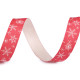 Christmas satin ribbon snowflakes width 15 mm - Lightbeige (1 Meter) Christmas satin ribbon snowflakes width 15 mm - Lightbeige (1 Meter)