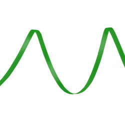 Atlasband / satinband beidseitig breite 3 mm - Grün (120 Meter)