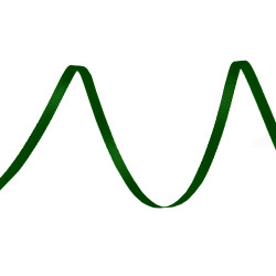 Atlasband / satinband beidseitig breite 3 mm - Dunkelgrün (120 Meter)