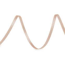 Atlasband / satinband beidseitig breite 3 mm - Dunkel-gold (120 Meter)