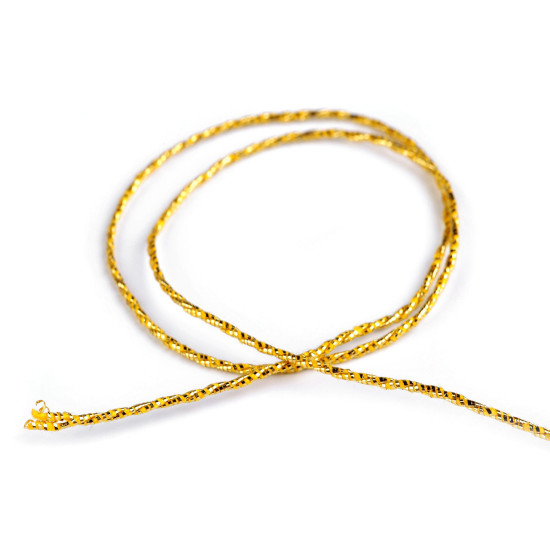 Ață / fir cu aspect metalic, ø1 mm - Auriu (1 Bucată) Ață / fir cu aspect metalic, ø1 mm - Auriu (1 Bucată)