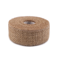 Jute ribbon width 50 mm - Natural burlap (10 Meters)