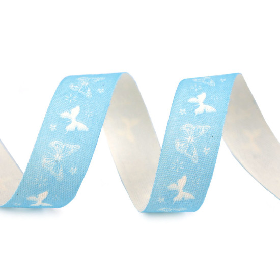 Cotton ribbon width 15 mm butterflies - Yellow (20 Meters) Cotton ribbon width 15 mm butterflies - Yellow (20 Meters)