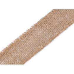 Wstążka jutowa szerokość 40 mm - Płowy naturalny (1 Metr)