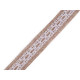 Ruban de jute avec dentelle, largeur 25 mm - Ecru natural (1 Mètre) Ruban de jute avec dentelle, largeur 25 mm - Ecru natural (1 Mètre)