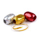 Metallic ribbon width 5 mm - Red (3 Pieces)
