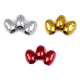 Metallic ribbon width 5 mm - Red (3 Pieces)