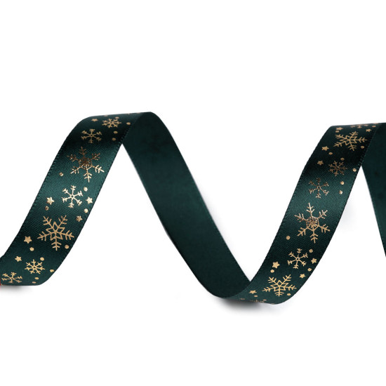 Christmas satin ribbon snowflakes 15 mm - Red (5 Meters) Christmas satin ribbon snowflakes 15 mm - Red (5 Meters)