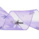Christmas organza ribbon, metallic snowflakes width 60 mm - Grey (1 Meter) Christmas organza ribbon, metallic snowflakes width 60 mm - Grey (1 Meter)