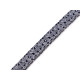 Trimming ribbon width 25 mm - Black-blue (18 Meters) Trimming ribbon width 25 mm - Black-blue (18 Meters)