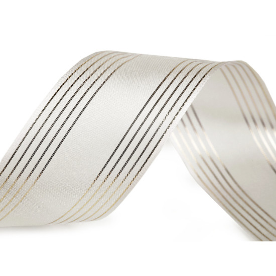 Wstążka z lureksem szerokość 40 mm - Miętowy (100 Metry) Wstążka z lureksem szerokość 40 mm - Miętowy (100 Metry)