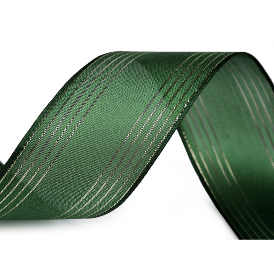 Wstążka z lureksem szerokość 40 mm - Miętowy (100 Metry) Wstążka z lureksem szerokość 40 mm - Miętowy (100 Metry)