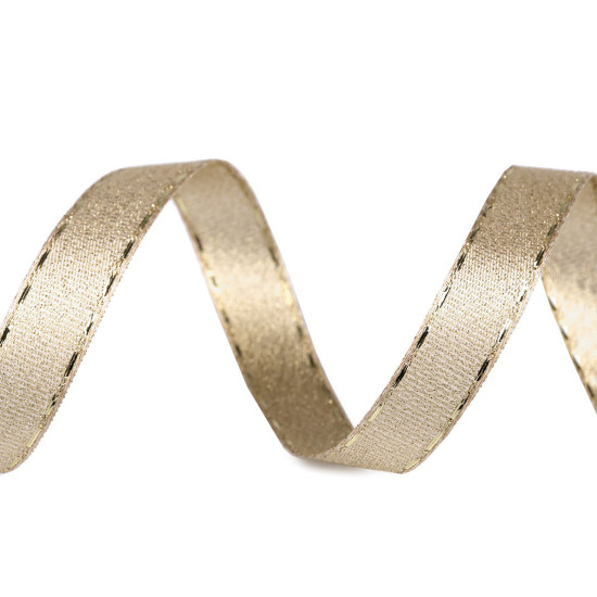 Cinta con lurex, ancho 15 mm - Oro (100 Metros) Cinta con lurex, ancho 15 mm - Oro (100 Metros)