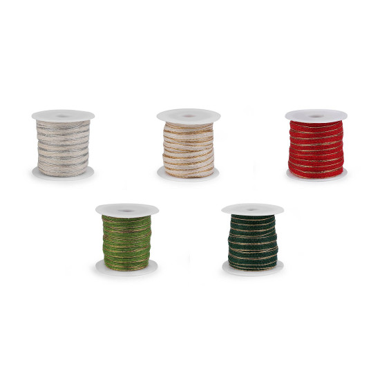 Ruban avec lurex, largeur 6 mm - Écru lumineux (100 Mètres) Ruban avec lurex, largeur 6 mm - Écru lumineux (100 Mètres)