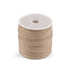 Wstążka jutowa szerokość 10 mm - Płowy naturalny (100 Metry)