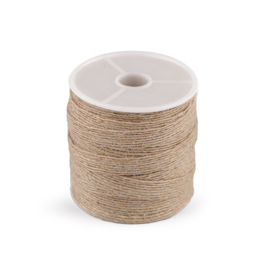 Wstążka jutowa szerokość 10 mm - Płowy naturalny (100 Metry) Wstążka jutowa szerokość 10 mm - Płowy naturalny (100 Metry)