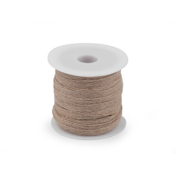 Wstążka jutowa szerokość 6 mm - Płowy naturalny (20 Metry)