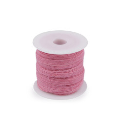 Wstążka jutowa szerokość 6 mm - Różowy jasny (20 Metry)