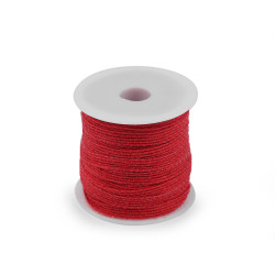 Wstążka jutowa szerokość 6 mm - Czerwony (20 Metry)