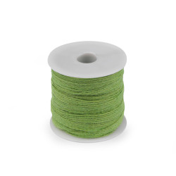 Wstążka jutowa szerokość 6 mm - Zielony jasny (20 Metry)