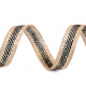 Ruban en jute avec lurex, largeur 15 mm - Noir (5 Mètres) Ruban en jute avec lurex, largeur 15 mm - Noir (5 Mètres)