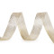 Decorative mesh ribbon with lurex width 15 mm - Gold lt. (100 Meters)