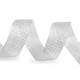 Wstążka dekoracyjna z lureksem szerokość 20 mm siateczka - Srebrny (100 Metry) Wstążka dekoracyjna z lureksem szerokość 20 mm siateczka - Srebrny (100 Metry)