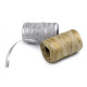 Łyko / rafia naturalna do wyplatania torebek metaliczne szerokość 5-8 mm - Srebrny (3 Sztuki) Łyko / rafia naturalna do wyplatania torebek metaliczne szerokość 5-8 mm - Srebrny (3 Sztuki)