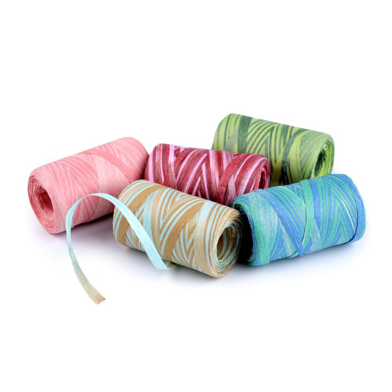 Raphia pour tricoter des sacs, multicolore, largeur 5-8 mm - Rose clair (3 Pièces) Raphia pour tricoter des sacs, multicolore, largeur 5-8 mm - Rose clair (3 Pièces)