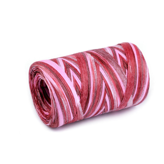 Raphia pour tricoter des sacs, multicolore, largeur 5-8 mm - Rose clair (3 Pièces) Raphia pour tricoter des sacs, multicolore, largeur 5-8 mm - Rose clair (3 Pièces)