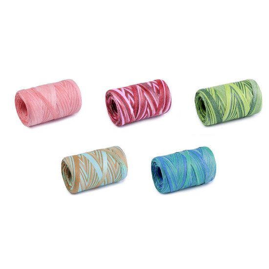 Raphia pour tricoter des sacs, multicolore, largeur 5-8 mm - Rose clair (3 Pièces) Raphia pour tricoter des sacs, multicolore, largeur 5-8 mm - Rose clair (3 Pièces)