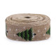 Christmas canvas tree ribbon with wire width 50 mm - Burlap (1 Meter) Christmas canvas tree ribbon with wire width 50 mm - Burlap (1 Meter)