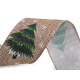 Christmas canvas tree ribbon with wire width 50 mm - Burlap (1 Meter) Christmas canvas tree ribbon with wire width 50 mm - Burlap (1 Meter)