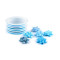 Conjunto de cintas de aluminio con rosetas - Azul claro (1 Juego)