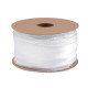 Wstążka z organzy z perłowym połyskiem i lureksem szerokość 50 mm - White (1 Metr) Wstążka z organzy z perłowym połyskiem i lureksem szerokość 50 mm - White (1 Metr)