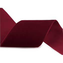Tasiemka aksamitka szerokość 40 mm - Bordo (1 Metr)