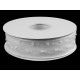 Ruban en organza avec bourgeons, largeur 40 mm - Blanc (1 Mètre) Ruban en organza avec bourgeons, largeur 40 mm - Blanc (1 Mètre)