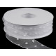 Ruban en organza avec bourgeons, largeur 40 mm - Blanc (1 Mètre) Ruban en organza avec bourgeons, largeur 40 mm - Blanc (1 Mètre)