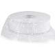 Ruban en organza avec bourgeons, largeur 40 mm - Blanc (1 Mètre) Ruban en organza avec bourgeons, largeur 40 mm - Blanc (1 Mètre)