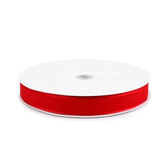 Chenille ribbon / double-sided trimming braid, width 25 mm - Red (45 Meters) Chenille ribbon / double-sided trimming braid, width 25 mm - Red (45 Meters)