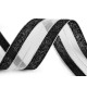Wstążka z lureksem szerokość 40 mm - Niebieskoszary (45 Metry) Wstążka z lureksem szerokość 40 mm - Niebieskoszary (45 Metry)