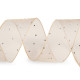 Wstążka z organzy z szlifowanymi kamyczkami szerokość 38 mm - Czarny (45 Metry) Wstążka z organzy z szlifowanymi kamyczkami szerokość 38 mm - Czarny (45 Metry)