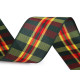 Checkered ribbon width 40 mm - Beige (1 Meter)