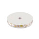 Christmas satin ribbon snowflakes, width 15 mm - White (3 Meters) Christmas satin ribbon snowflakes, width 15 mm - White (3 Meters)