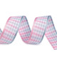 Checkered ribbon width 25 mm - Red (3 Meters)