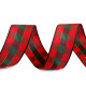 Checkered ribbon width 25 mm - Red (3 Meters)