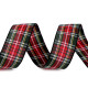 Checkered ribbon width 25 mm - Red (3 Meters)
