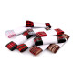 Checkered ribbon width 25 mm - Red (3 Meters)